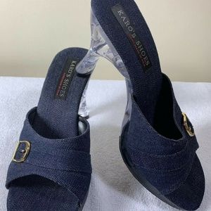 Karo Lucite Jean Buckle Pump Size 10